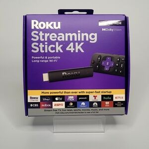 Roku Streaming Stick HD 4K HDR 3820R Glow In The Dark Remote Cover Included